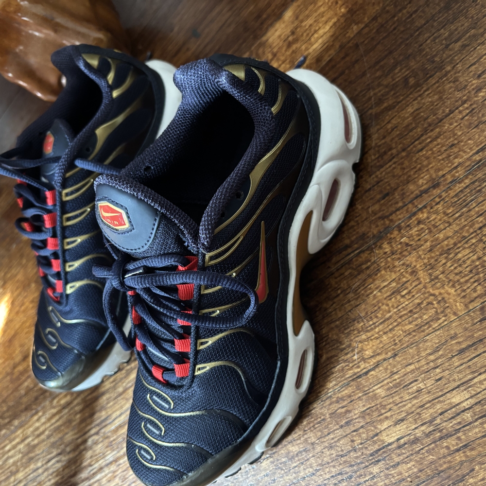 Nike Black and Gold Sneakers